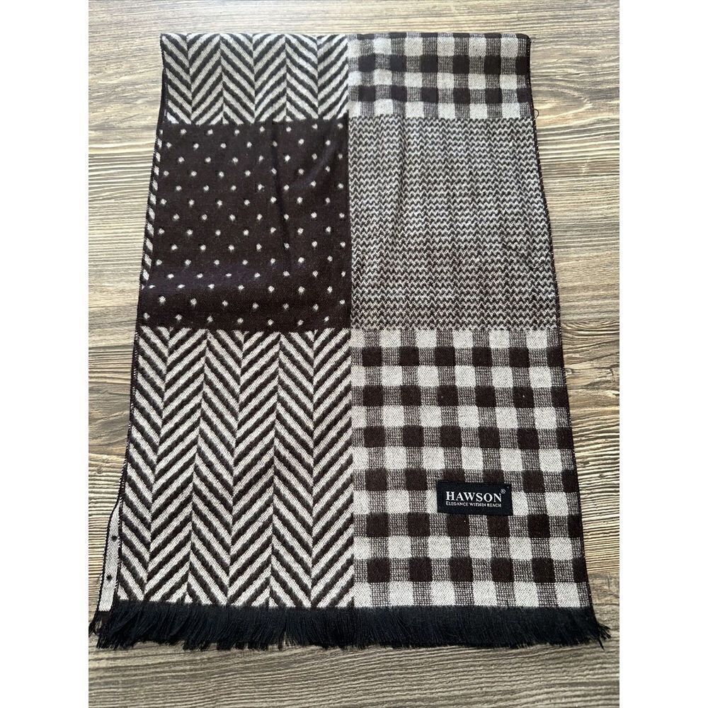 Hawson Mens Womens Winter Warm 80% Viscose Scarf. Ultra soft. Nwt. F